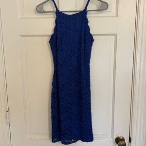 Fitted Blue Cocktail Dress